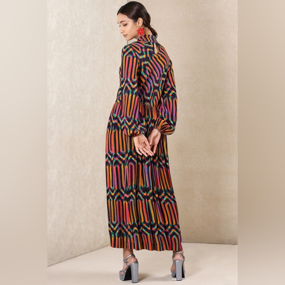 Ritu Kumar Twisted Neck Maxi Dress - Picture 4 of 10